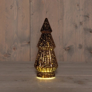 ANNA'S COLLECTION Kerstboompje 10led 23.5x10cm brns