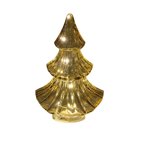 ANNA'S COLLECTION Kerstboompje 10led 24x15.5cm amber - afbeelding 2