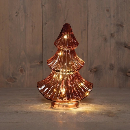 ANNA'S COLLECTION Kerstboompje 10led 24x15.5cm bordx - afbeelding 1