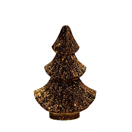 ANNA'S COLLECTION Kerstboompje 10led 24x15.5cm brons - afbeelding 2
