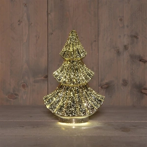 ANNA'S COLLECTION Kerstboompje 10led 24x15.5cm goud - afbeelding 1