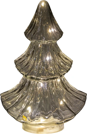 ANNA'S COLLECTION Kerstboompje 10led 24x15.5cm grijs - afbeelding 2