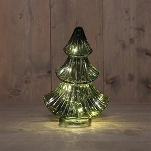 ANNA'S COLLECTION Kerstboompje 10led 24x15.5cm groen - afbeelding 1