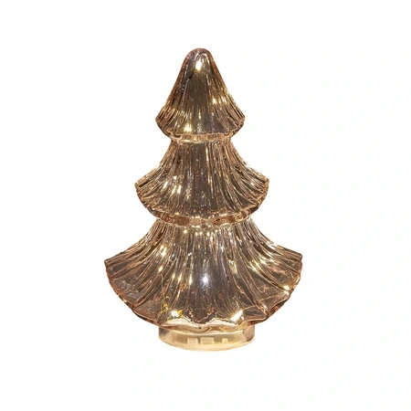 ANNA'S COLLECTION Kerstboompje 10led 24x15.5cm roze - afbeelding 2