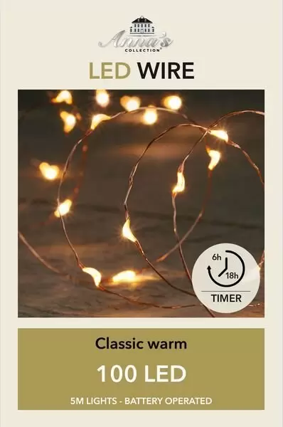 ANNA'S COLLECTION Koperdraad 100l, l5mtr 6/18h timer bo - afbeelding 1