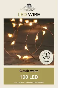 ANNA'S COLLECTION Koperdraad 100l, l5mtr 6/18h timer bo