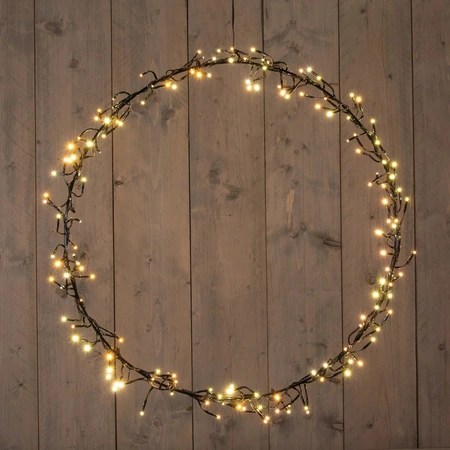 ANNA'S COLLECTION Krans cluster 120led d36cm ww/cw - afbeelding 1