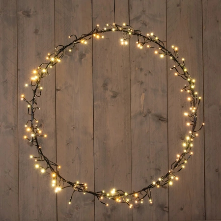 ANNA'S COLLECTION Krans cluster 168led d56cm ww/cw - afbeelding 1