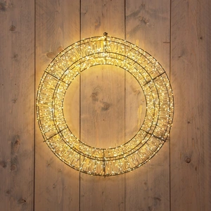 ANNA'S COLLECTION Krans metaal 1800led 58x12cm luxery - afbeelding 1