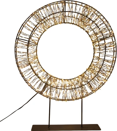 ANNA'S COLLECTION Krans op voet 1200l 36x8cm luxury - afbeelding 2