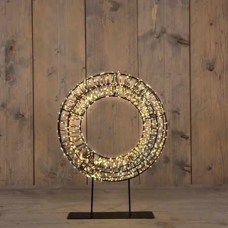 ANNA'S COLLECTION Krans op voet 800l 28x6cm luxury - afbeelding 1