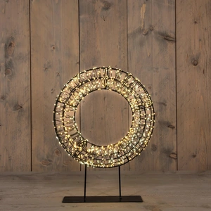 ANNA'S COLLECTION Krans op voet 800l 28x6cm luxury - afbeelding 1