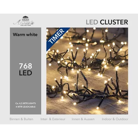 ANNA'S COLLECTION Clusterverl 768l/l4.5m warmwit - afbeelding 1