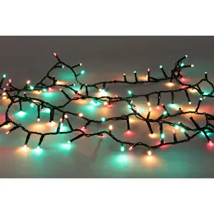 ANNA'S COLLECTION Led ivy 700l/l16m multi kerst zwart