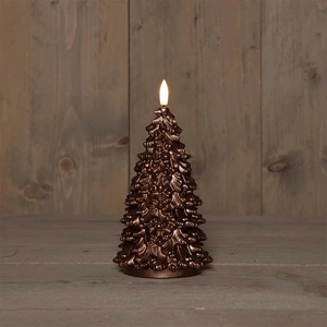 ANNA'S COLLECTION Ledkaars kerstboom 3d d9.5h20cm brons
