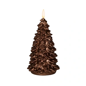 ANNA'S COLLECTION Ledkaars kerstboom 3d d9.5h20cm brons - afbeelding 2