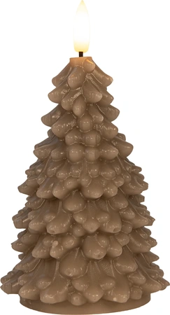 ANNA'S COLLECTION Ledkaars kerstboom 3d h15cm taupe - afbeelding 2