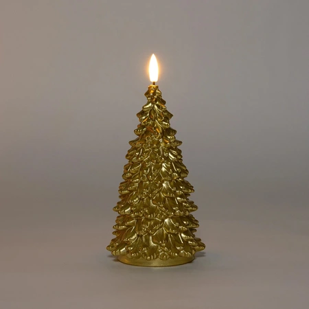 ANNA'S COLLECTION Ledkaars kerstboom 3d h20cm goud - afbeelding 3