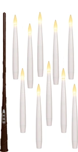 ANNA'S COLLECTION Ledkaars zwevend met toverstok h15cm 10st - afbeelding 2