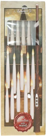 ANNA'S COLLECTION Ledkaars zwevend met toverstok h15cm 10st - afbeelding 3