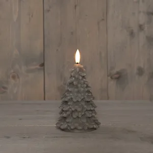 ANNA'S COLLECTION Ledkaars kerstboom 3d h15cm taupe
