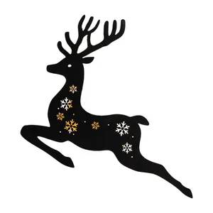 ANNA'S COLLECTION Muurhanger hert 3x42.5x49.5cm zwart - afbeelding 2