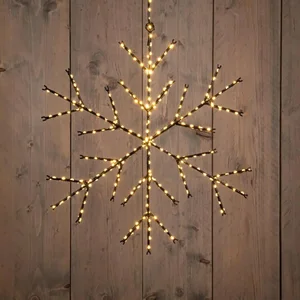 ANNA'S COLLECTION Sneeuwvlok metaal 380led cw - afbeelding 1