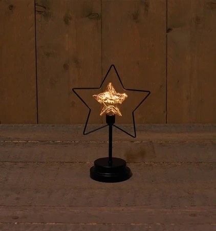 ANNA'S COLLECTION Ster glas/frame b18h26.5cm bo - afbeelding 1