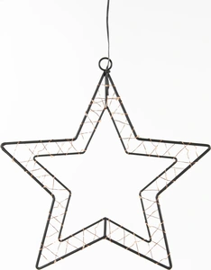 ANNA'S COLLECTION Ster zwart b30h30.5cm 40l cl ip44 - afbeelding 2