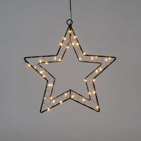 ANNA'S COLLECTION Ster zwart b40h40.5cm 60l cl ip44 - afbeelding 2