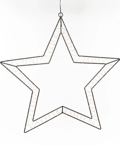 ANNA'S COLLECTION Ster zwart b40h40.5cm 60l cl ip44 - afbeelding 3