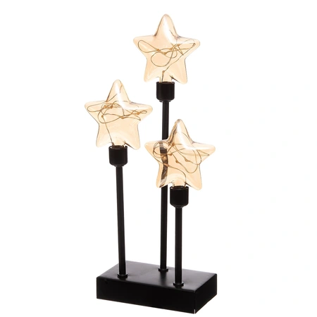 ANNA'S COLLECTION Sterren glas/frame l14.5h32cm bo - afbeelding 2