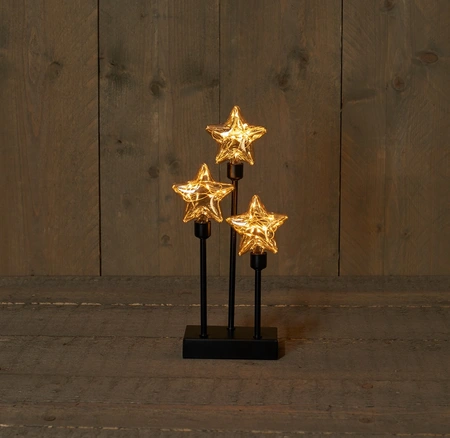 ANNA'S COLLECTION Sterren glas/frame l14.5h32cm bo - afbeelding 1