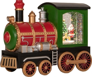 ANNA'S COLLECTION Trein led 21x15cm rood/ groen - afbeelding 2