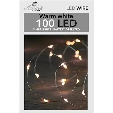 ANNA'S COLLECTION Zilverdraad 100l, l5mtr 6/18h timer bo - afbeelding 1