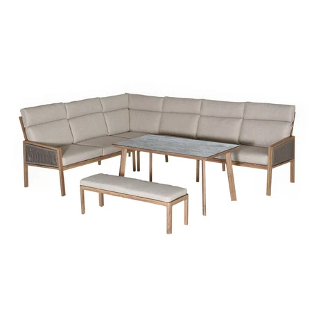 Antonio Lounge Corner Set Woodlook - afbeelding 1
