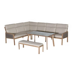 Antonio Lounge Corner Set Woodlook - afbeelding 1