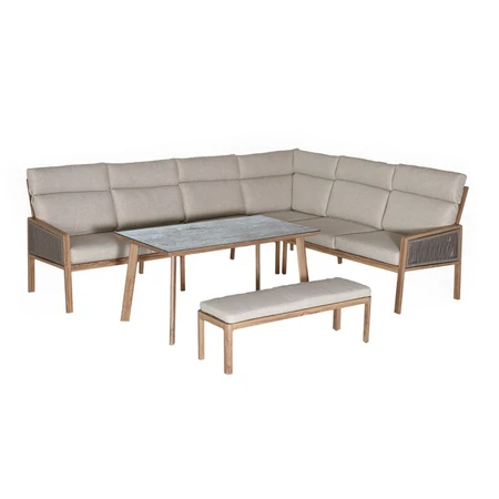 Antonio Lounge Corner Set Woodlook - afbeelding 2