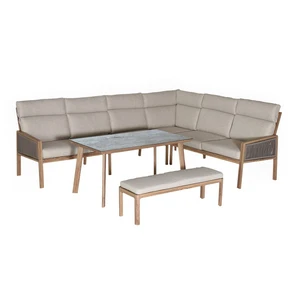 Antonio Lounge Corner Set Woodlook - afbeelding 2