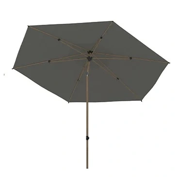 Azzurro 300 cm. Ø Woodlook frame -Charcoal