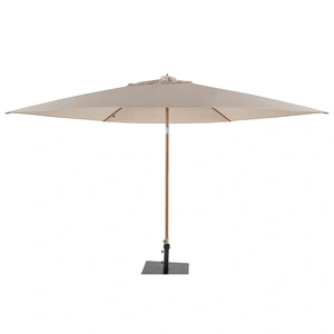 Azzurro 300 cm. Ø Woodlook frame -Sand