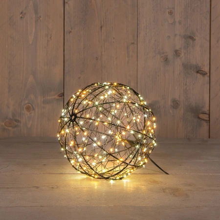 Bal metaal 200led flash d18cm cw/ww - afbeelding 1