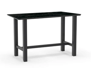Bar Table Trespa Marble 150 x 80 cm Charcoal