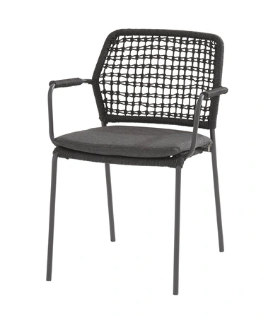 Barista stacking chair Anthracite with cushion - afbeelding 1