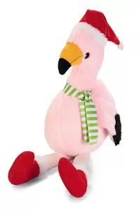 BEEZTEES Plu hsp kerst flamingo l79cm roze