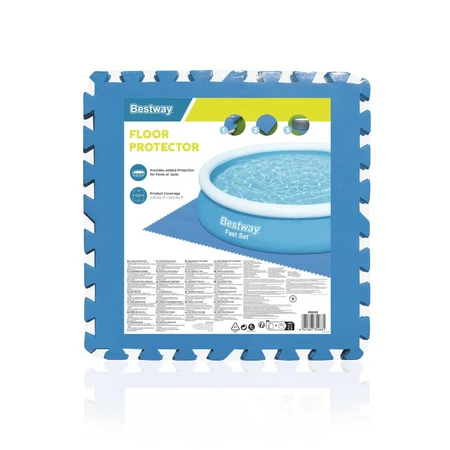Bestway Ondertegels zwembad blauw 50x50x0,3