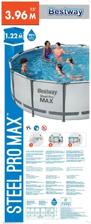 Bestway zwembad steel pro max set rond 396 - afbeelding 1