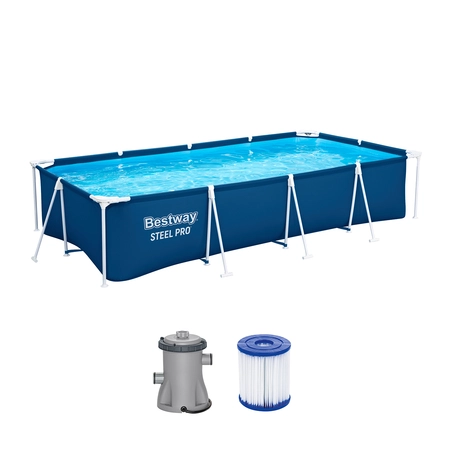 Bestway zwembad steel pro set rechthoek 400