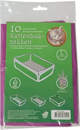 Bio kattenbakzak lavendel l a 10