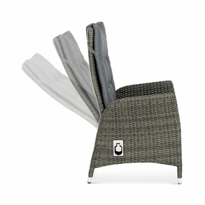 Bodega Dining Chair Iced Grey verstelbare rug - afbeelding 2